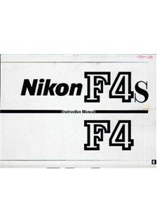 Nikon F 4 E manual. Camera Instructions.
